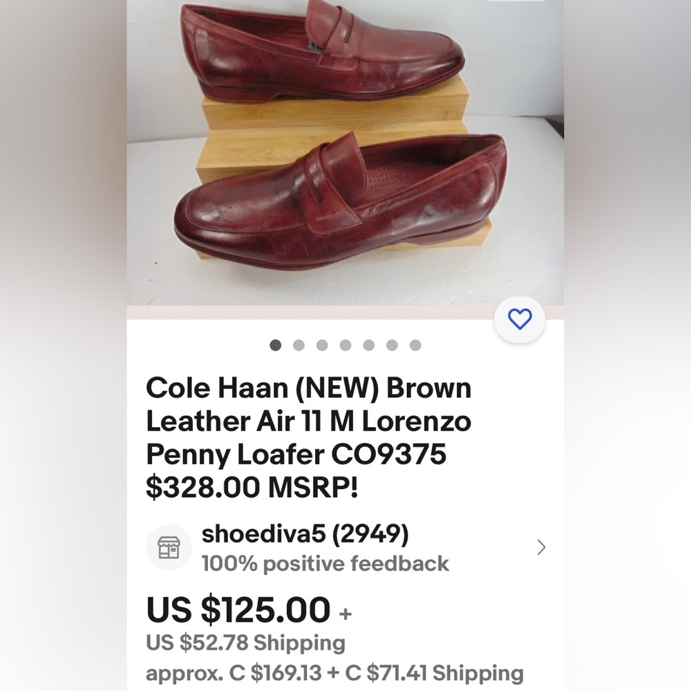REDUCED Cole Haan Collection “Air Nike” loafer leather shoes! Retail $328.00 🇺🇸 - Picture 15 of 17